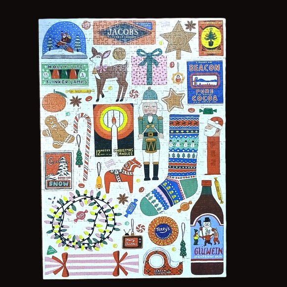 Happily Christmas Jigsaw Puzzle, 1000 Pieces - Picture 2 of 3